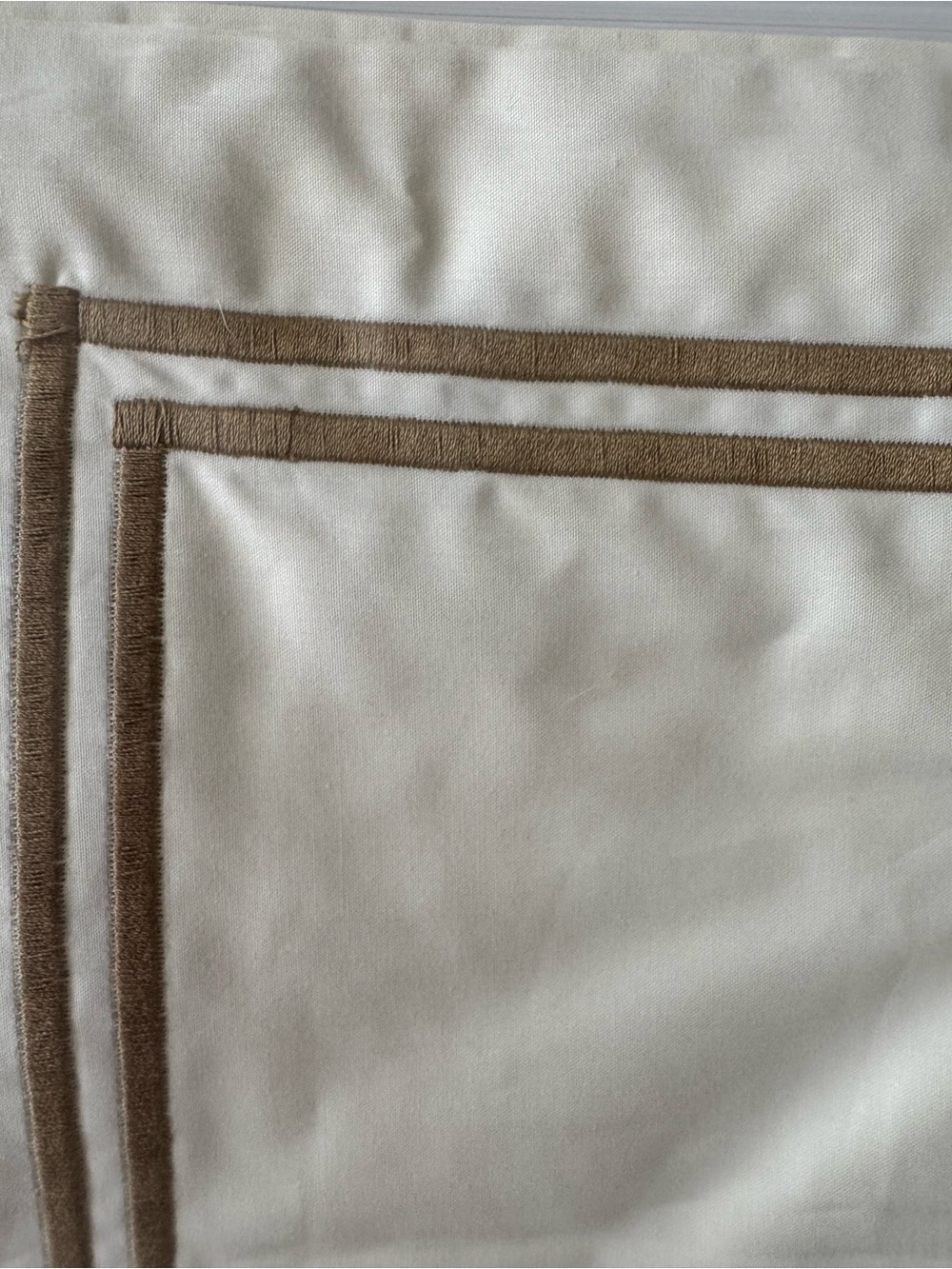NWT One Restoration Hardware RH Teen Embroidered Anya STANDARD Sham White 25”x32
